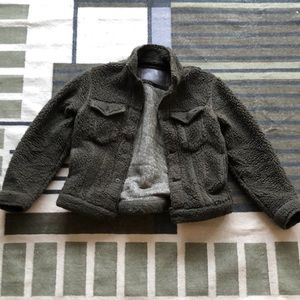 Sherpa fleece trucker jacket